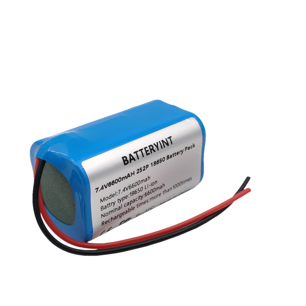7.4V 6600mAh 2S2P 리튬 이온 배터리 - 앰프 스피커 및 전기 자전거용