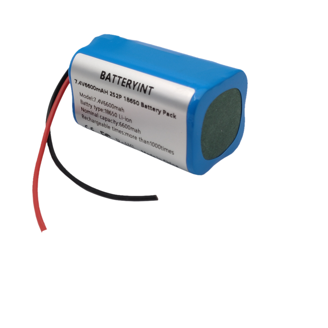 7.4V 6600mAh 2S2P 리튬 이온 배터리 - 앰프 스피커 및 전기 자전거용