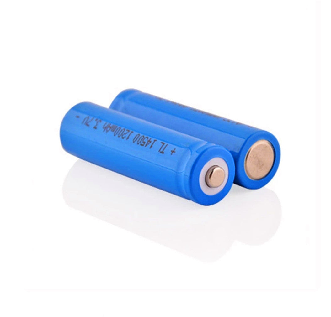 2 PIEZAS/LOTE Pilas recargables de iones de litio AA 14500 1200mah 3,7 V