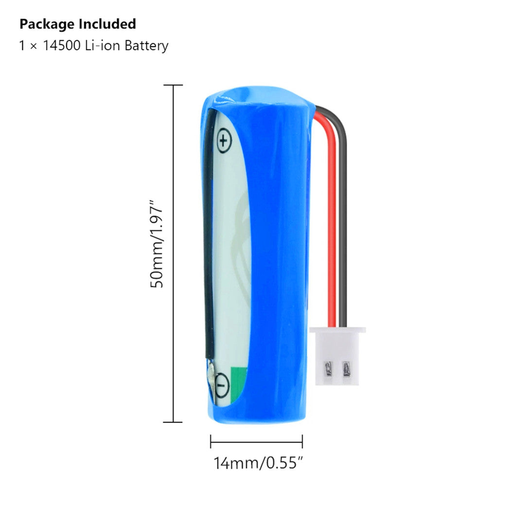 3.6V 14500 2000mAh Li-SOCl2 AA Taille ER14505 Cellules de batterie pour ordinateur Mac Télécommande Lampe de poche