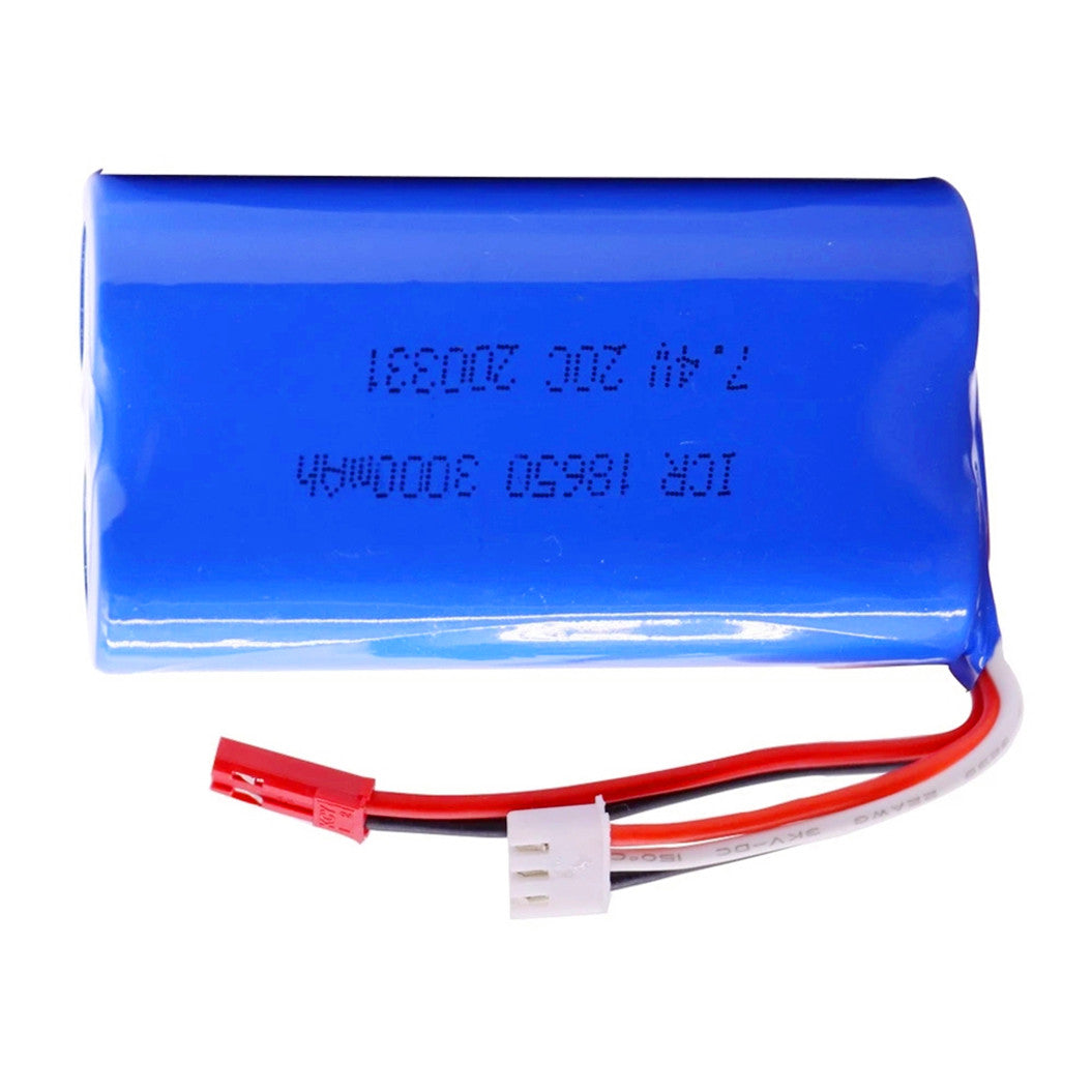7.4V 3000mAh 2S 18650 LiPo バッテリー Udi U12A Syma S033g Q1 H100 H101 H102 H103 FT009 RCボート用モデルパーツ EL-2P / SM / JST / T コネクタ