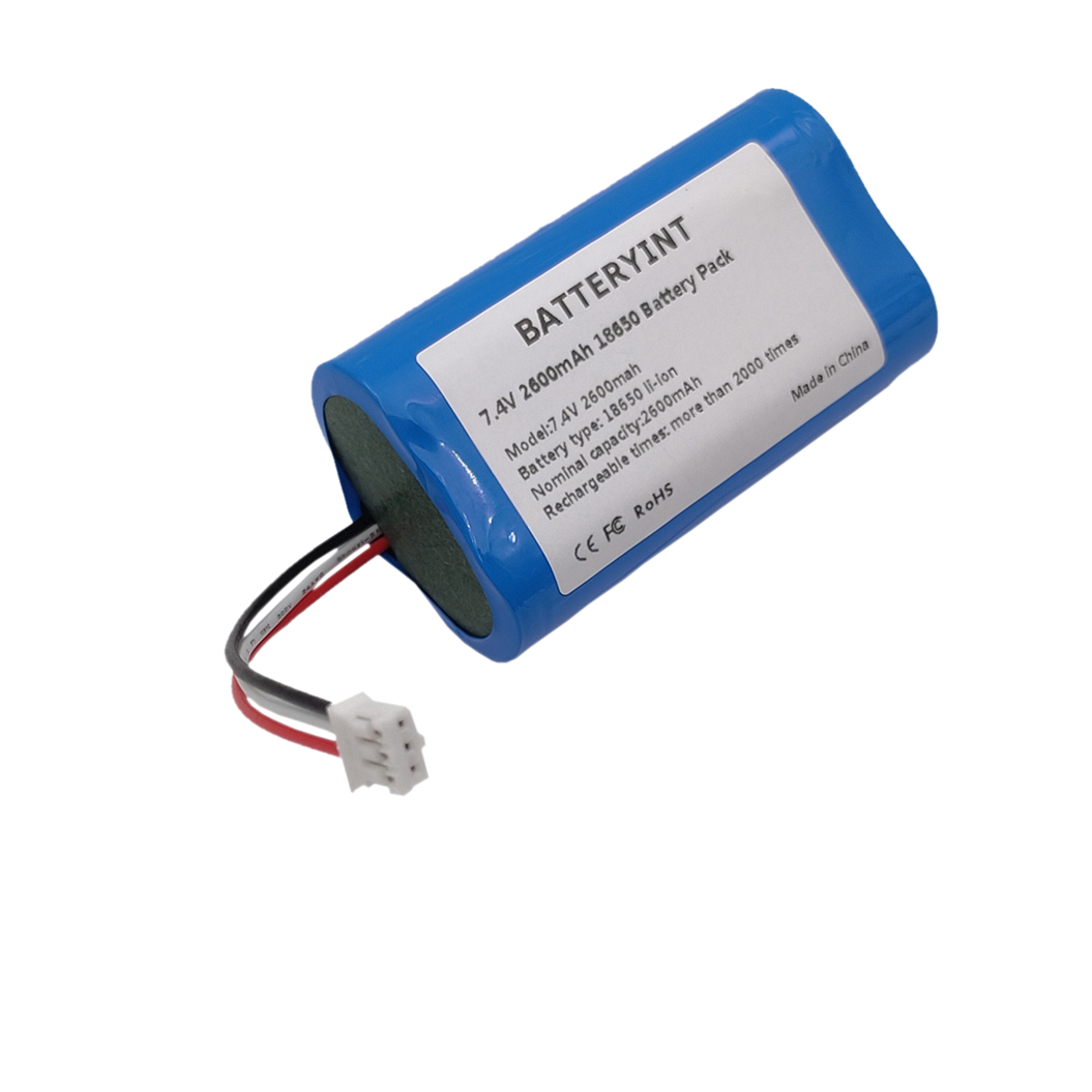 NTC 보호 7.4V 18650 2S1P 2600mAh 배터리 팩 PCB 및 커넥터 포함