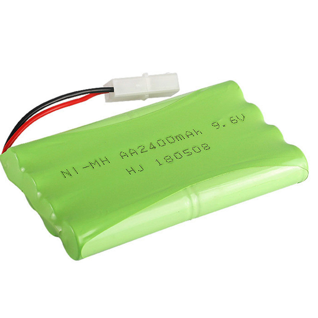9.6V 2400mAh AA Ni-MH 충전식 배터리 SM/KET-2P 커넥터 포함 RC 장난감용, 자동차, 탱크, 로봇, 보트용