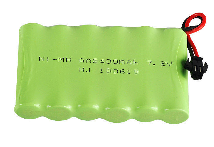 Rc 장난감 자동차 탱크 로봇 보트용 SM/KET-2P 커넥터가 있는 7.2V 2400mAh AA NiMH 충전 배터리