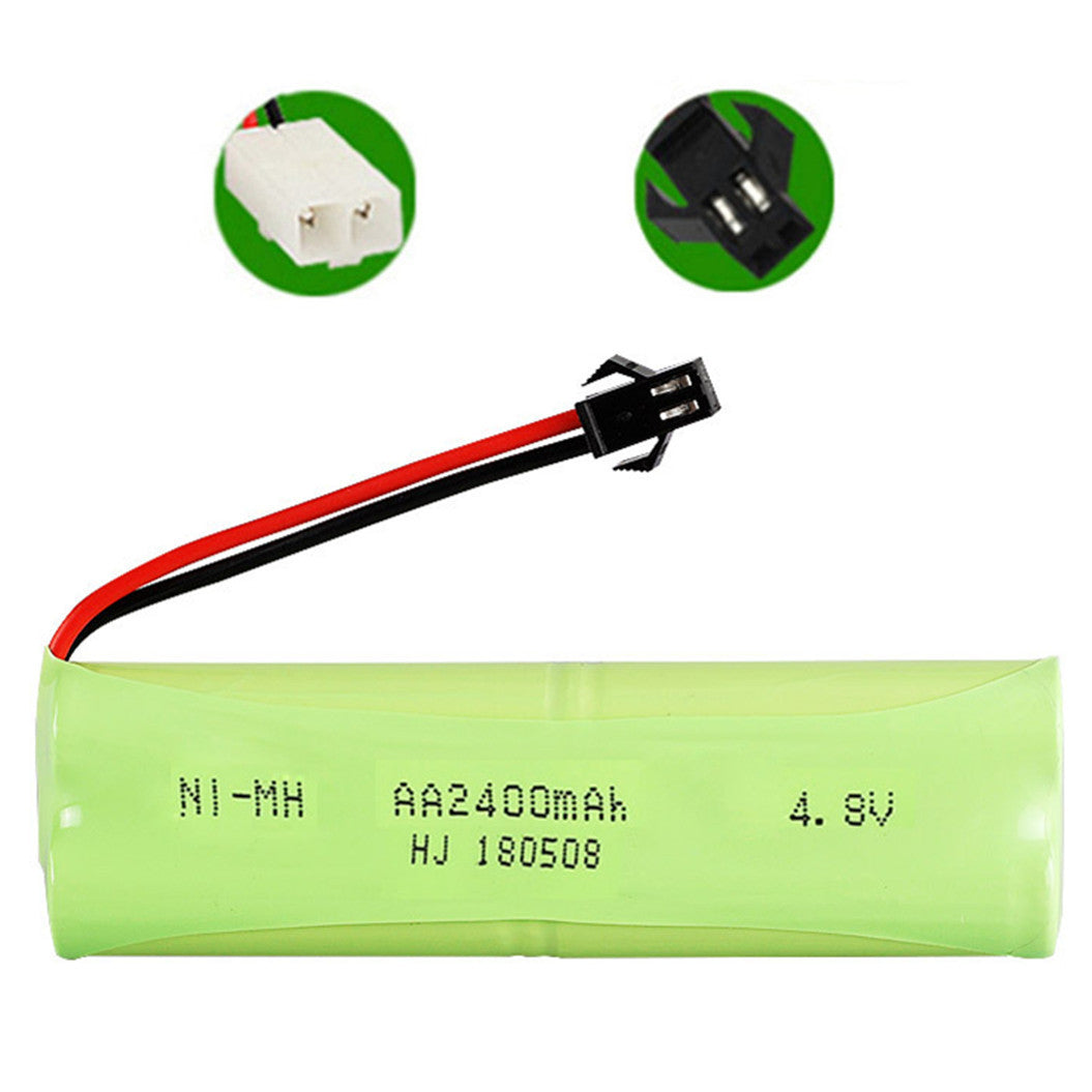 4.8v 2400mah AA NiMH Rechargeable Battery with SM/KET-2P Connector For Rc toys Cars Tanks Robots Boat