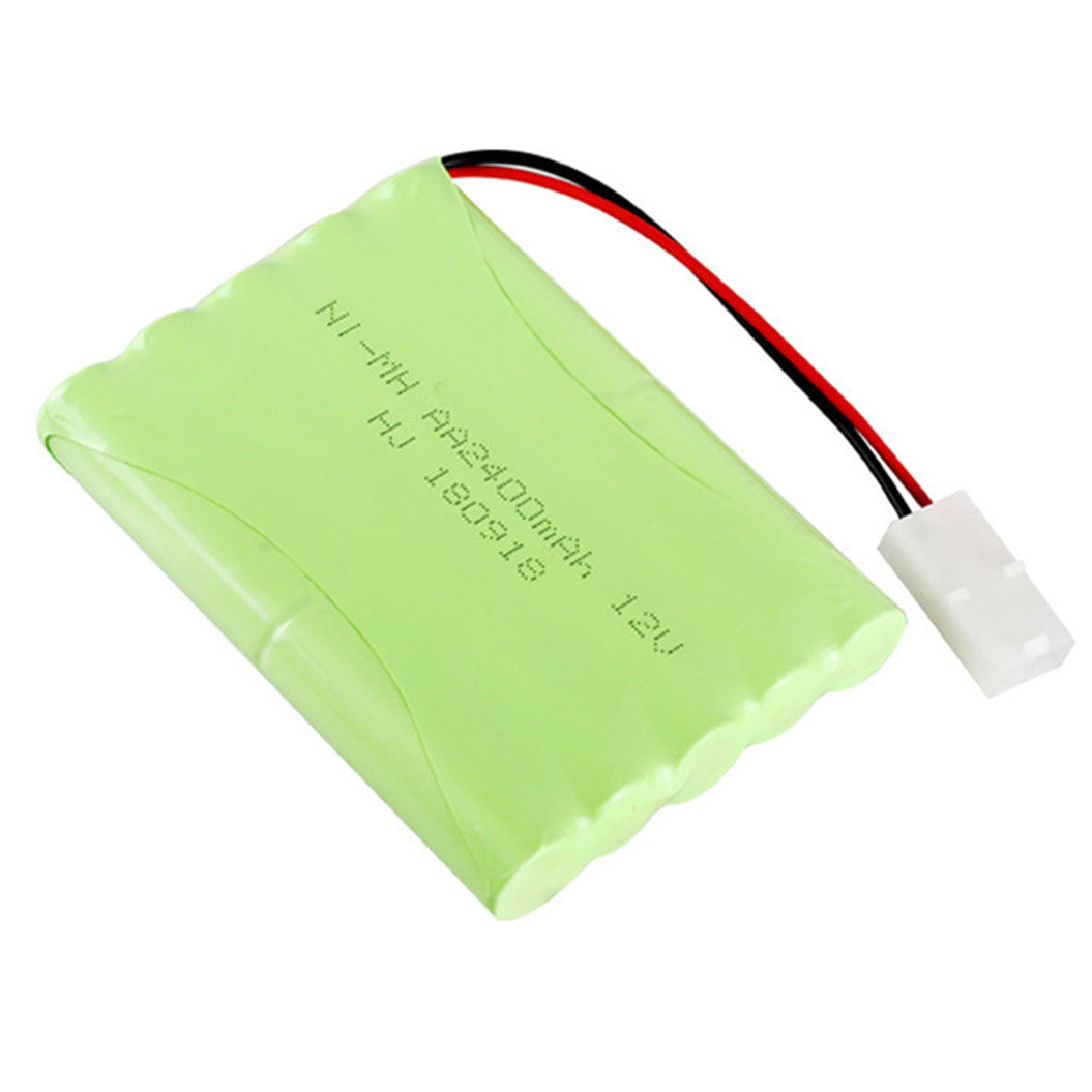 Batería recargable AA NiMH de 12 V y 2400 mAh con conector SM/KET-2P para juguetes RC, coches, tanques, robots, barcos