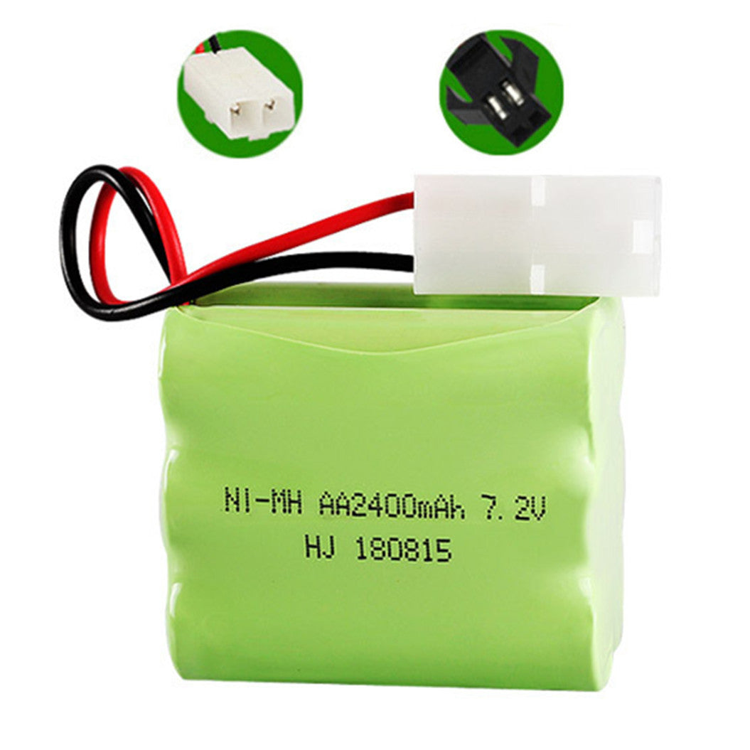7.2v 2400mah AA NiMH Rechargeable Battery with SM/KET-2P Connector For Rc toys Cars Tanks Robots Boat