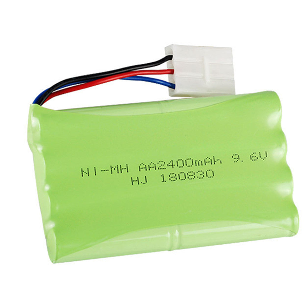 9.6V 2400mAh AA NiMH 충전식 배터리 SM/KET-2P/3P 커넥터 포함 RC 장난감용, 자동차, 탱크, 로봇, 보트용