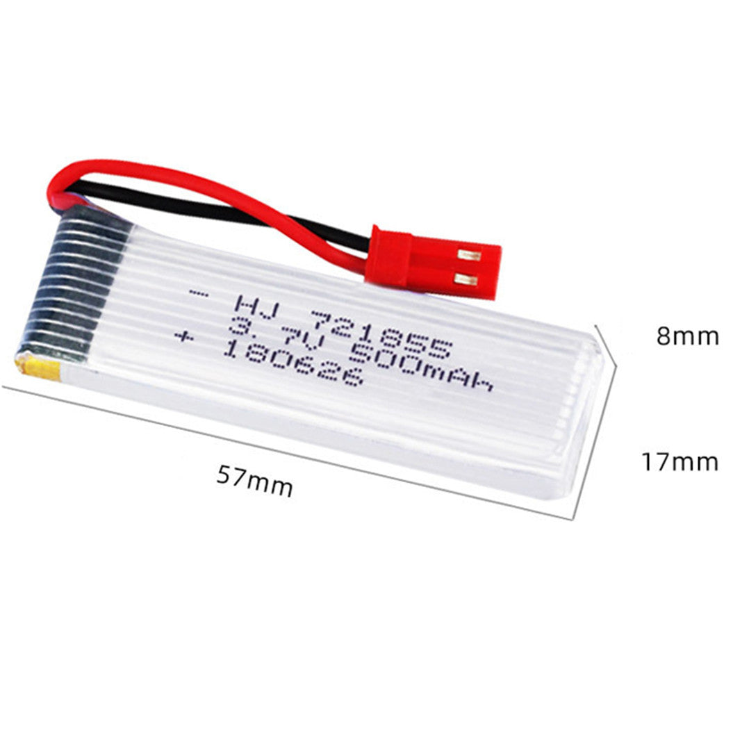 2 pieces 3.7V 500mAh 721855 Lipo Battery For WLtoys E50S E50 T37 H37 H07 RC car