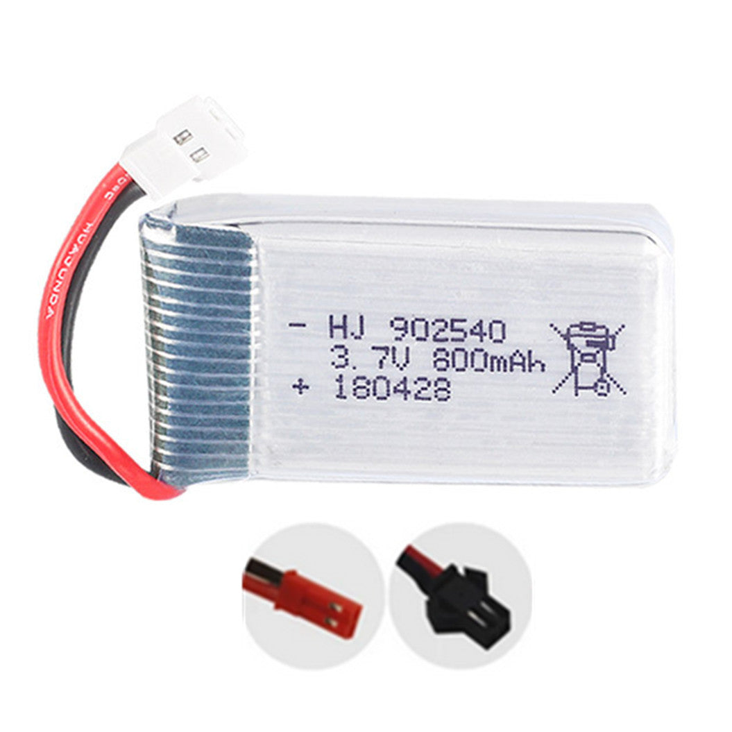 Lot de 2 batteries Lipo 3,7 V 800 mAh 902540 pour voiture RC WLtoys X5 X5C X5S X5SC X5HW
