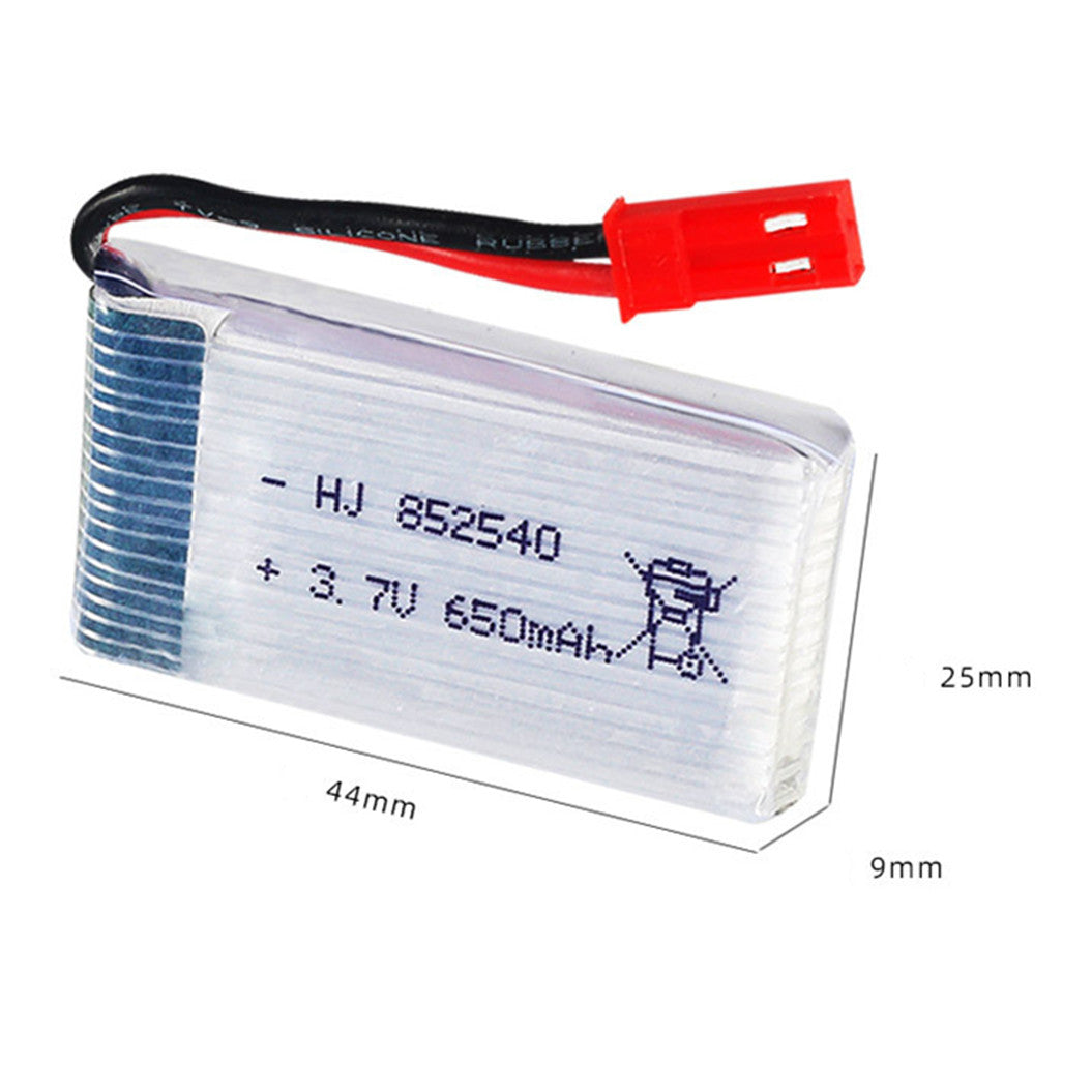 Lot de 2 batteries Lipo 3,7 V 650 mAh 852540 pour voiture RC WLtoys SYMA X5C X5C-1 X5 H5C X5SW