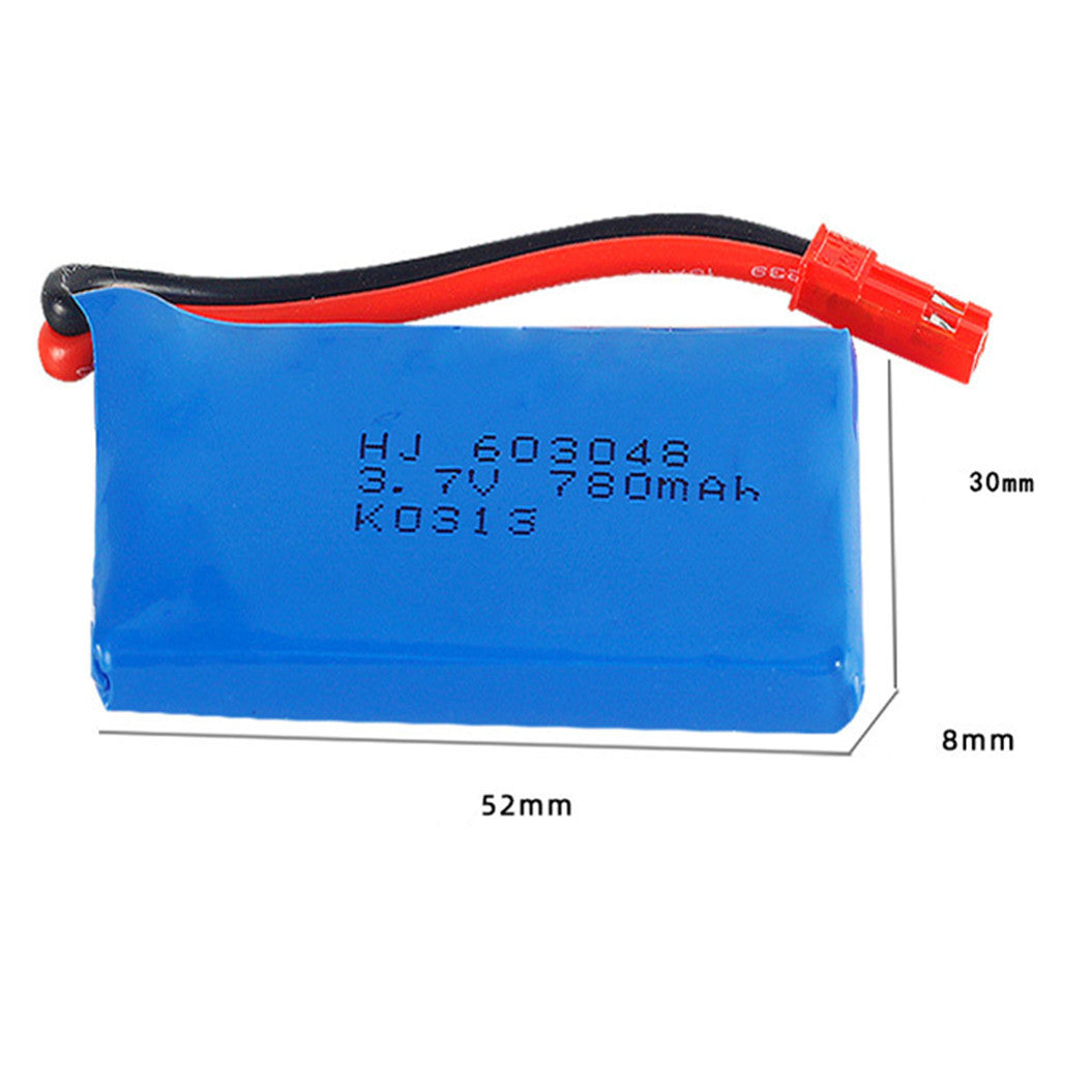 2 pieces 3.7V 780mAh 603048 Lipo Battery For WLtoys V626 X250 Q222 V686G RC car