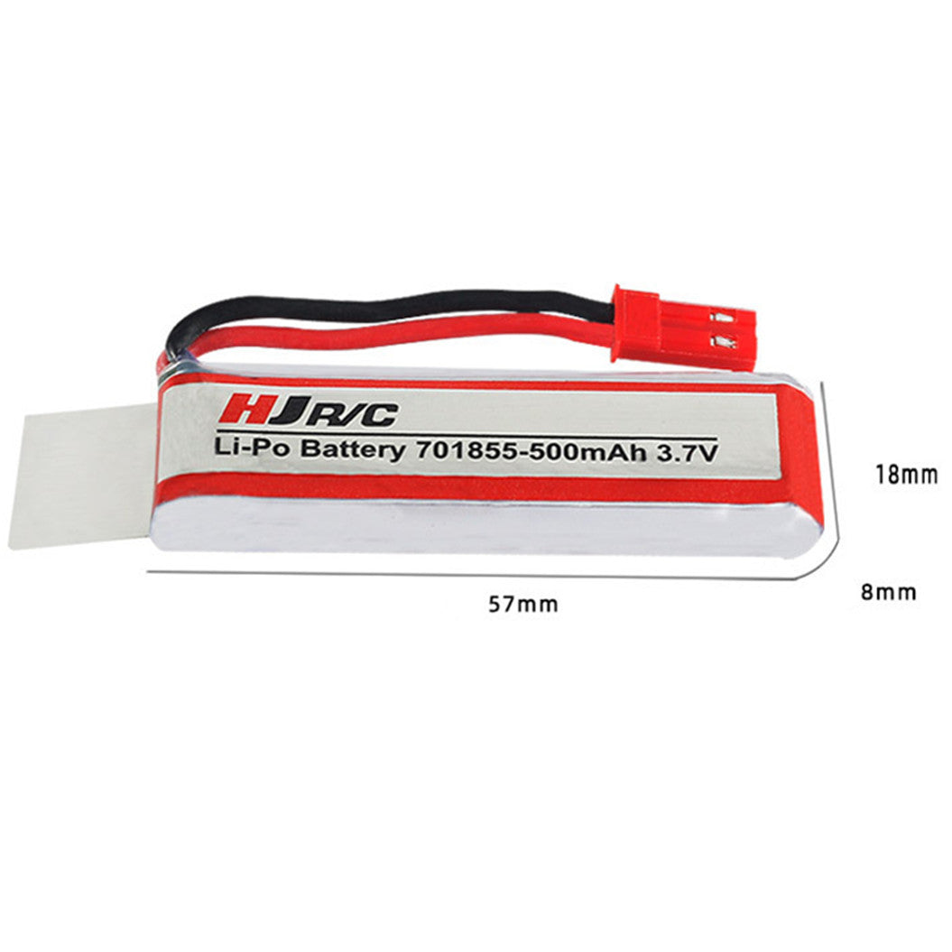 2 stuks 3.7V 500mAh Lithium Batterij voor Modelvliegtuig, Automodel, Schipmodel