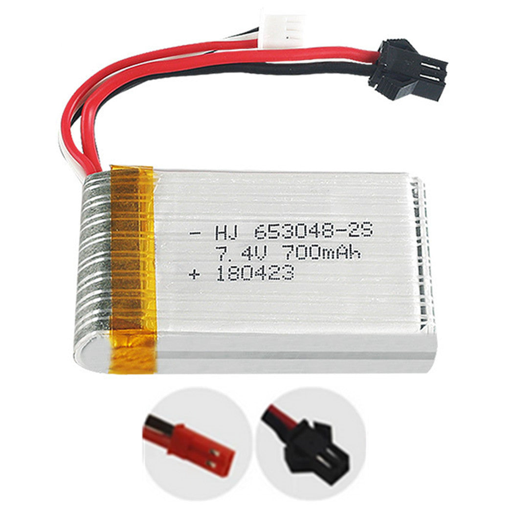 7.4V 700mAh Lipo battery For FT007 Remote control FX059 F1 Syma aircraft Li-po 653048