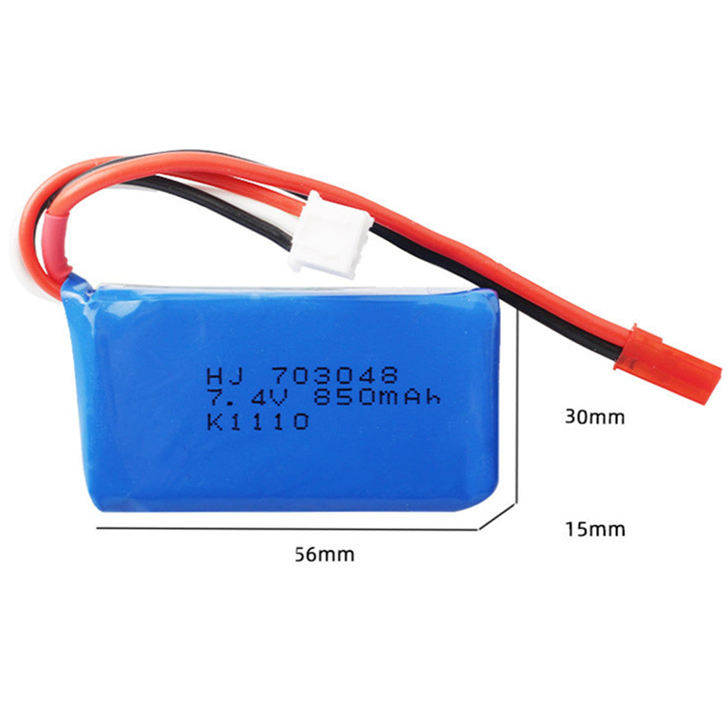 7.4V 850mAh 703048 Li-Polymer バッテリー V912 RC クアッドコプター UDI U829X リモートコントロール航空機