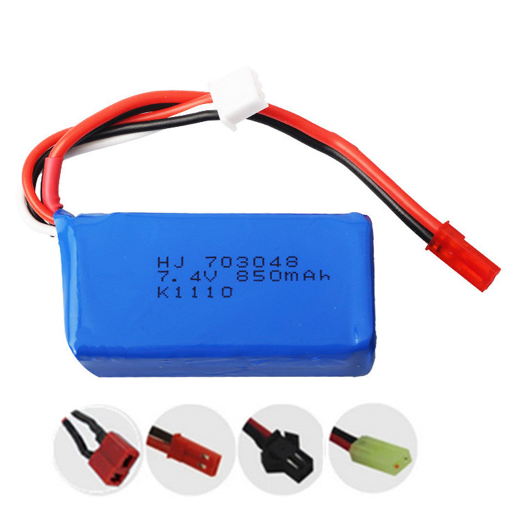 7.4V 850mAh 703048 Li-Polymer バッテリー V912 RC クアッドコプター UDI U829X リモートコントロール航空機