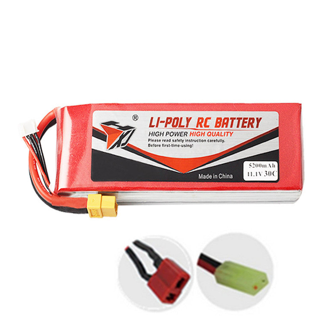 Batería de polímero de litio de 11,1 V y 5200 mAh para aviones teledirigidos de aeromodelismo