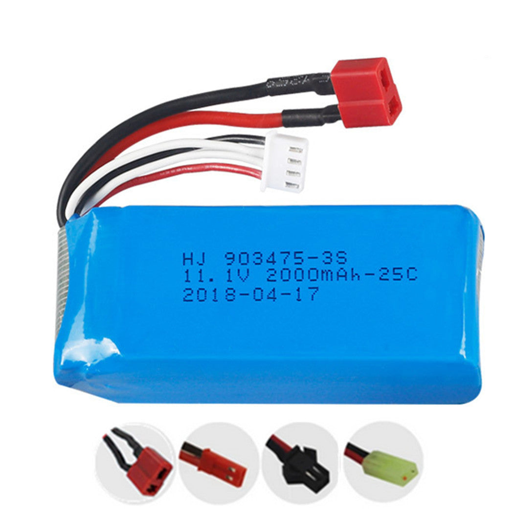 11.1V 2000mAh 903475 リチウムポリマーバッテリー Feilun FT012 RCスピードボート用スペアパーツ