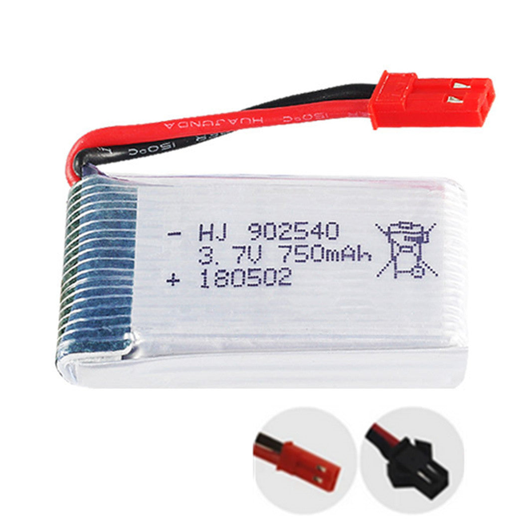 2 pieces 3.7v 750mAh 902540 li-polymer battery for Remote control aircraft X400 X300 X800