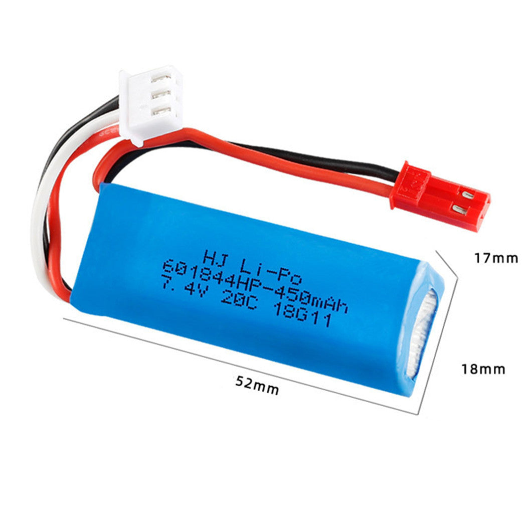 2 pieces 7.4v 600mAh 601844 li-polymer battery for WLtoys K969 K979 K989 K999 RC Car