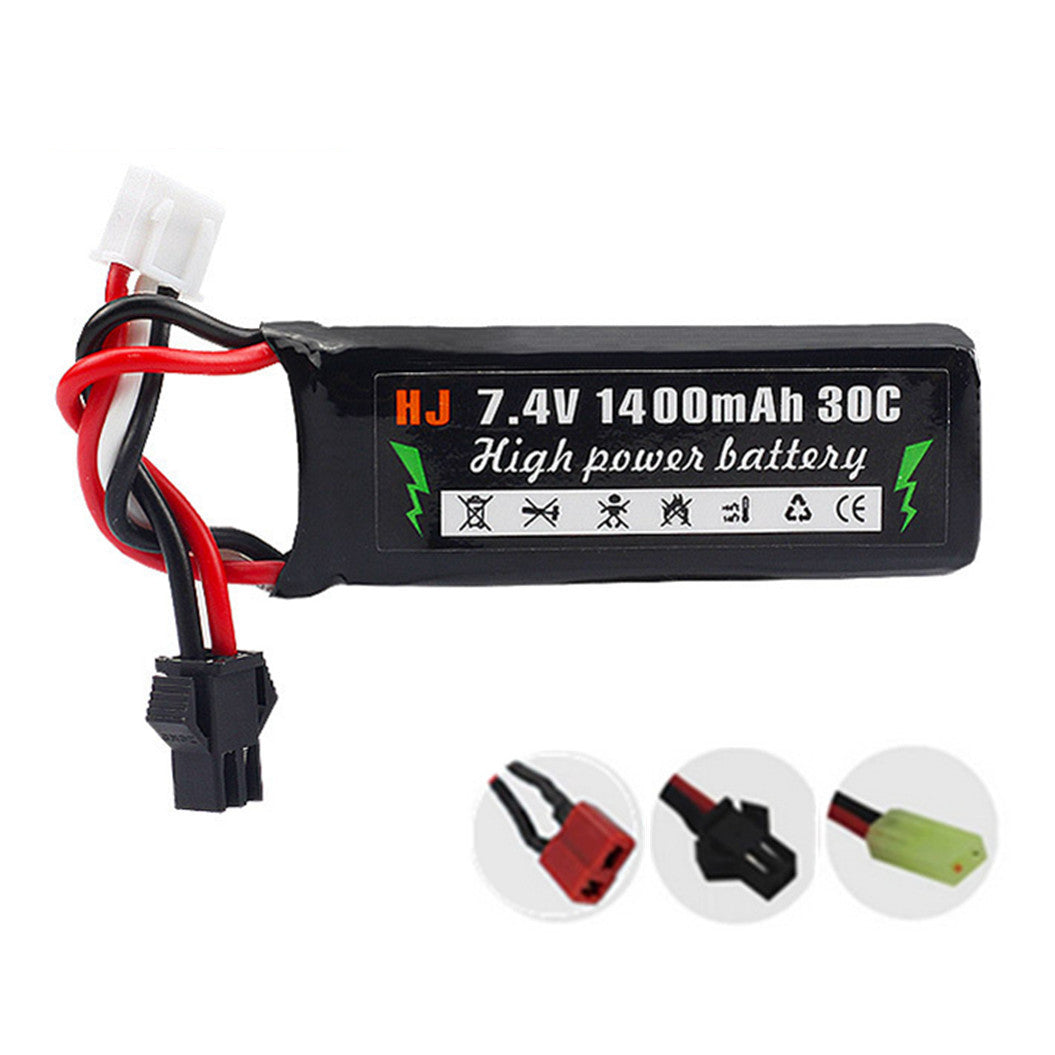 2本セット 7.4V 1400mAh 501855 リポバッテリー Hubsan H501A H501S リモコン送信機用