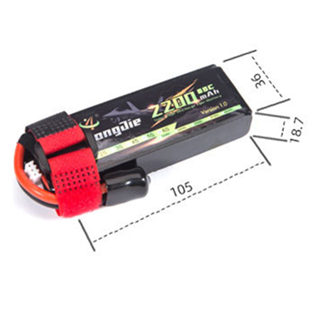 Batería de polímero de litio 7,4 V 2200 mAh 2S 853496 para helicóptero, cuadricóptero y avión RC
