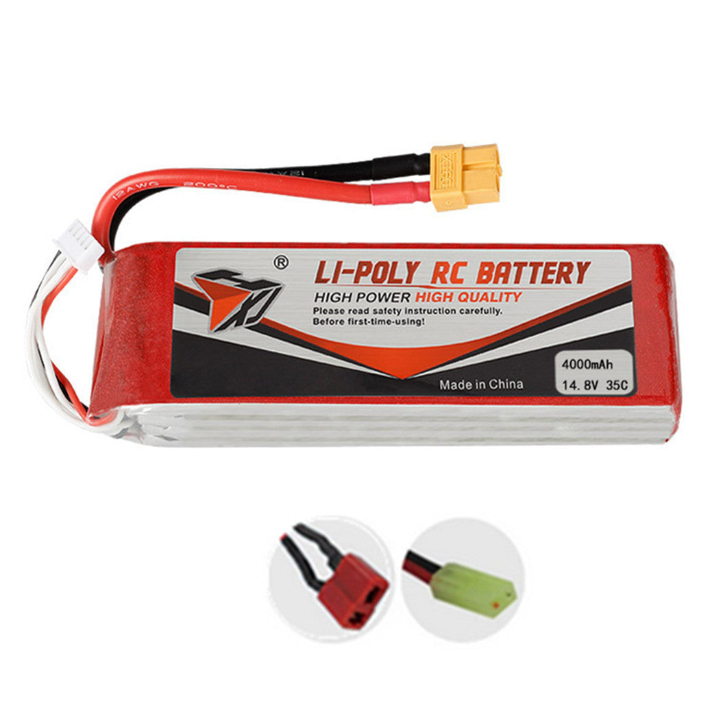 14.8V 4000mAh 8043130 Li-Polymeer Batterij voor Vliegtuig met Vaste Vleugels, Vierassige Drone