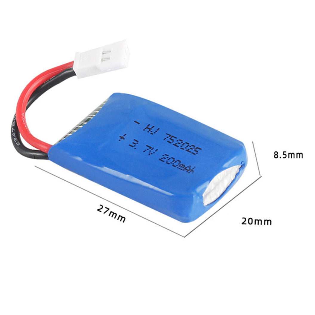 3 pieces3.7v 200mAh 752025 li-polymer battery for Syma X4 X11 X13 RC Drones