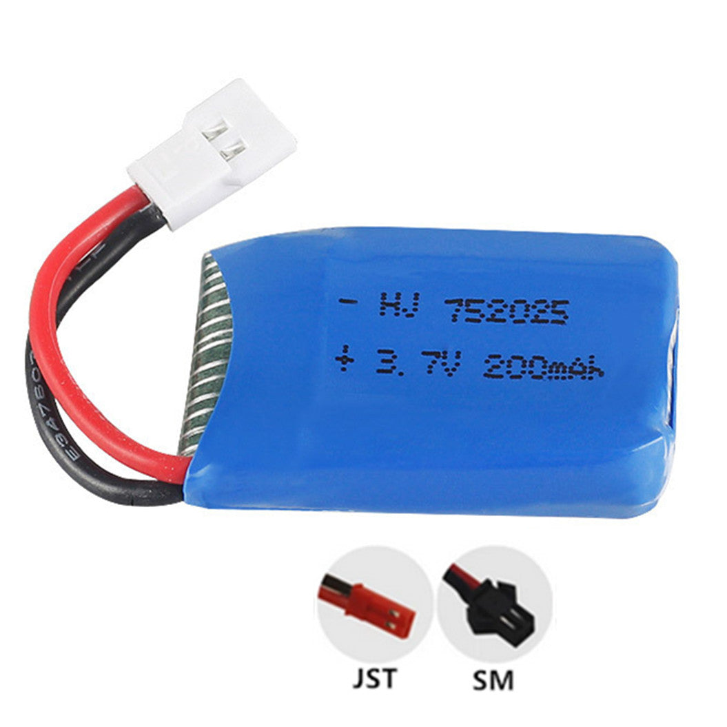 3 pieces3.7v 200mAh 752025 li-polymer battery for Syma X4 X11 X13 RC Drones