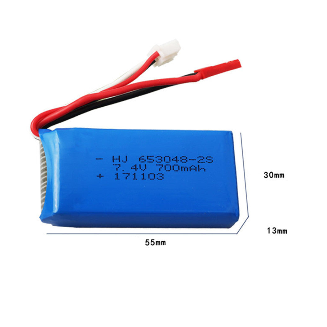 7.4v 700mAh 653048 li-polymer battery for FT007 RC boat FX059 F1 Syma RC aircraft