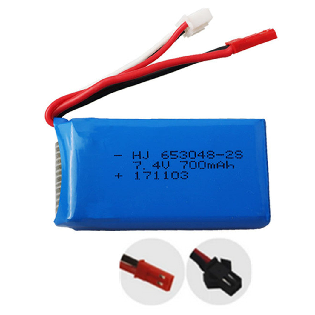 7.4v 700mAh 653048 li-polymer battery for FT007 RC boat FX059 F1 Syma RC aircraft