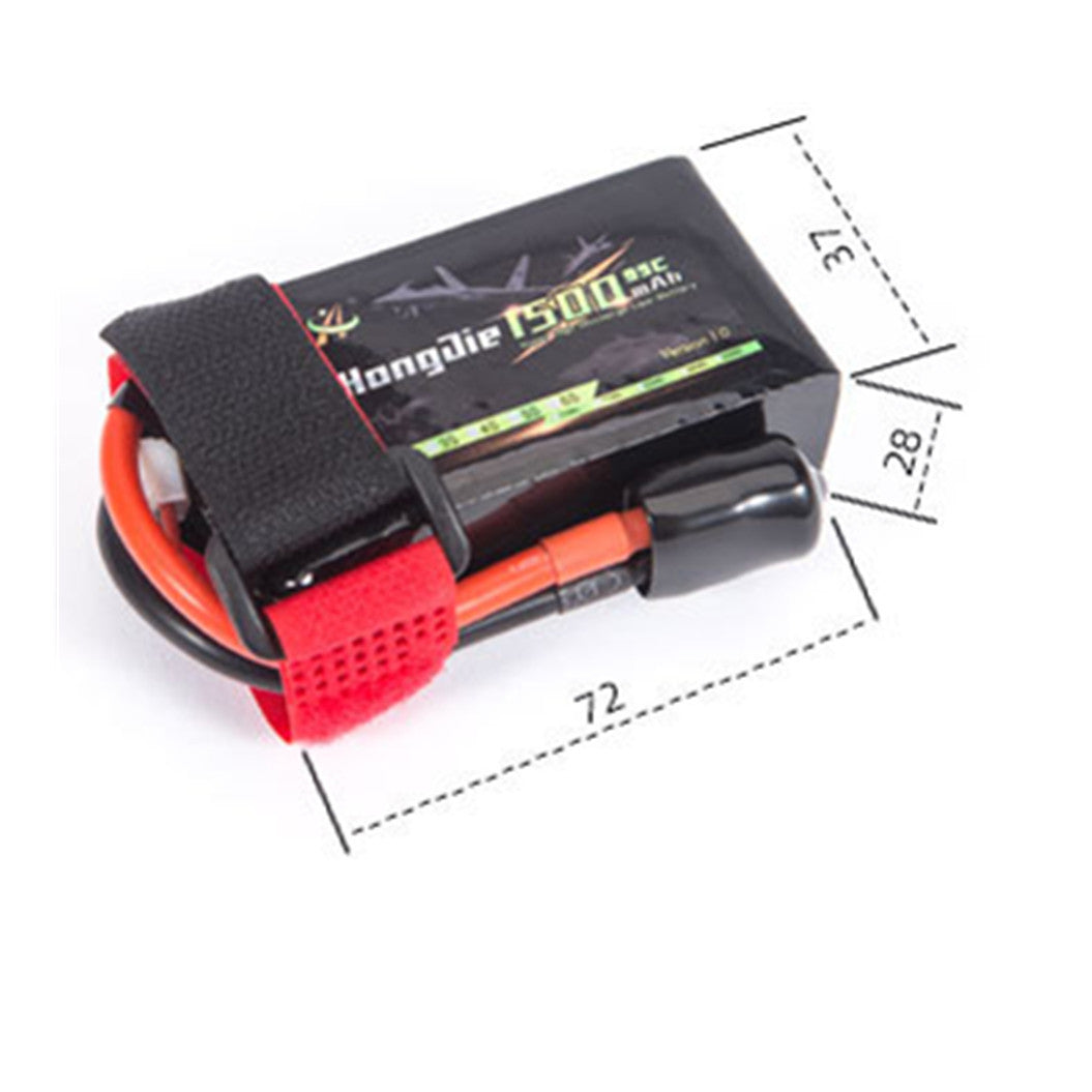 Batterie lithium-polymère 11,1 V 1500 mAh 853562 3S pour avion, hélicoptère, quadricoptère RC