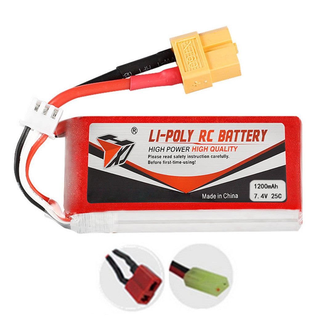 Batería de polímero de litio 903052 de 7,4 V y 1200 mAh para dron cuadricóptero RC E520, E520S, JD-22S