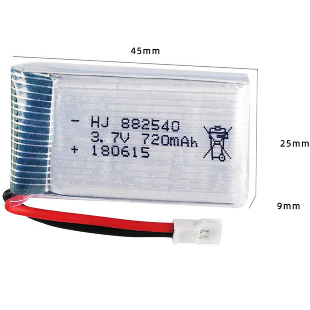 2 peças de Bateria Li-Polymer 3.7V 720mAh 882540 para Avião RC WL F949 V931, WLtoys F949