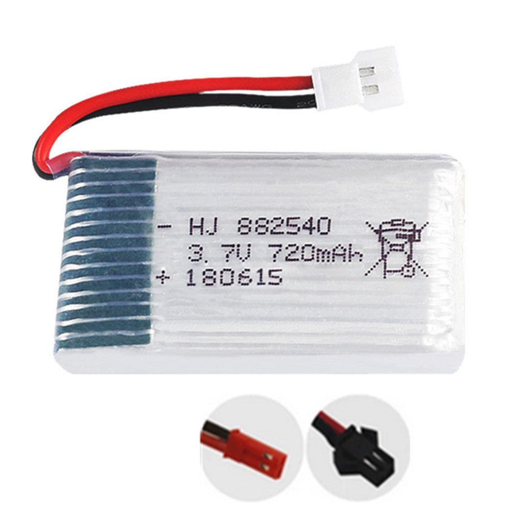 2 peças de Bateria Li-Polymer 3.7V 720mAh 882540 para Avião RC WL F949 V931, WLtoys F949
