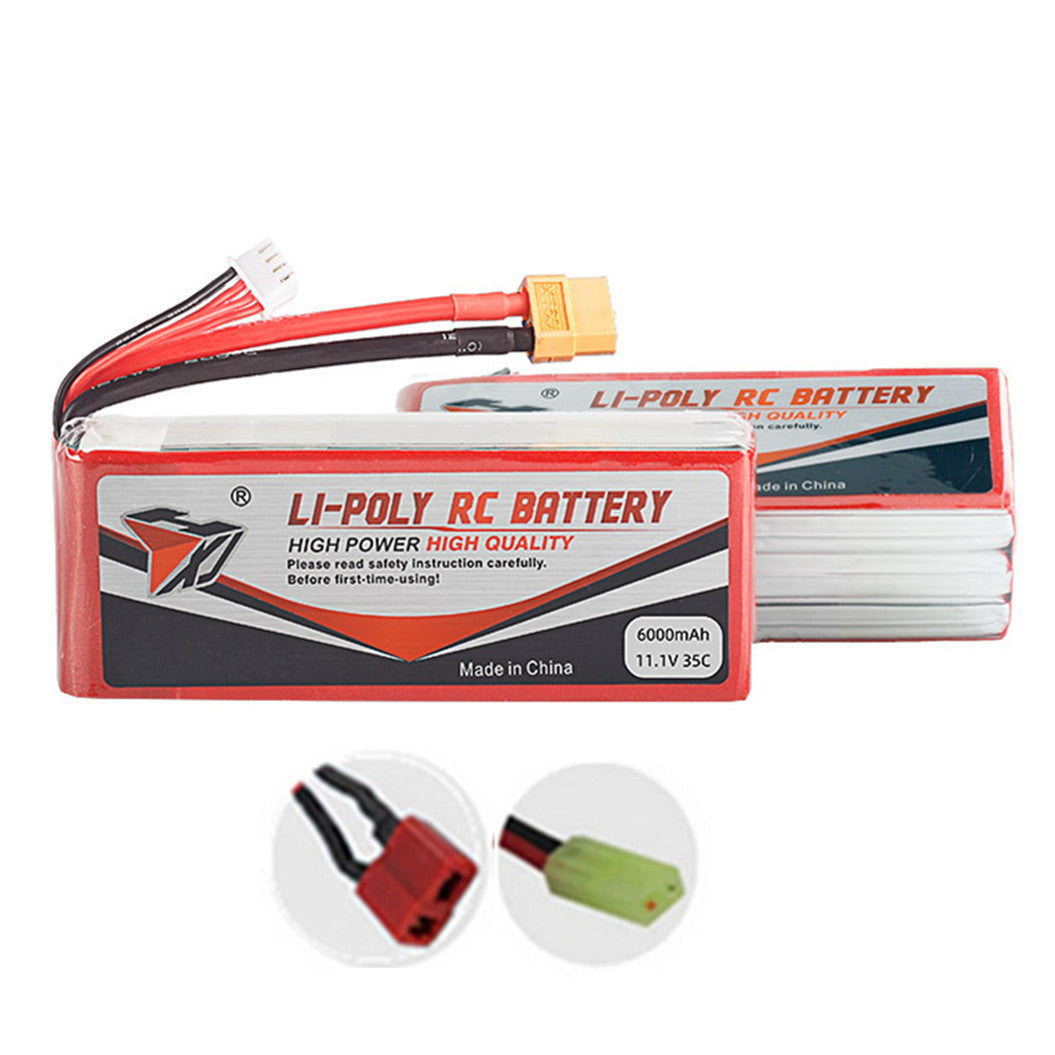 11.1V 6000mAh 1045120 Li-Polymer Battery for RC Airplane, Drone, Boat