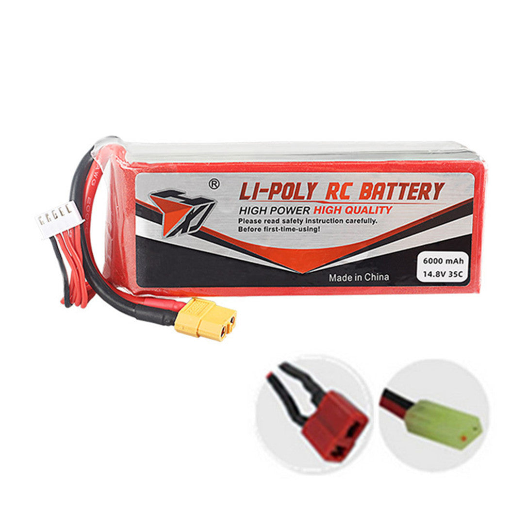 14.8V 6000mAh 1045120 Li-Polymeer Batterij voor RC Helicopter, Vliegtuig, Auto, Boot, Drone