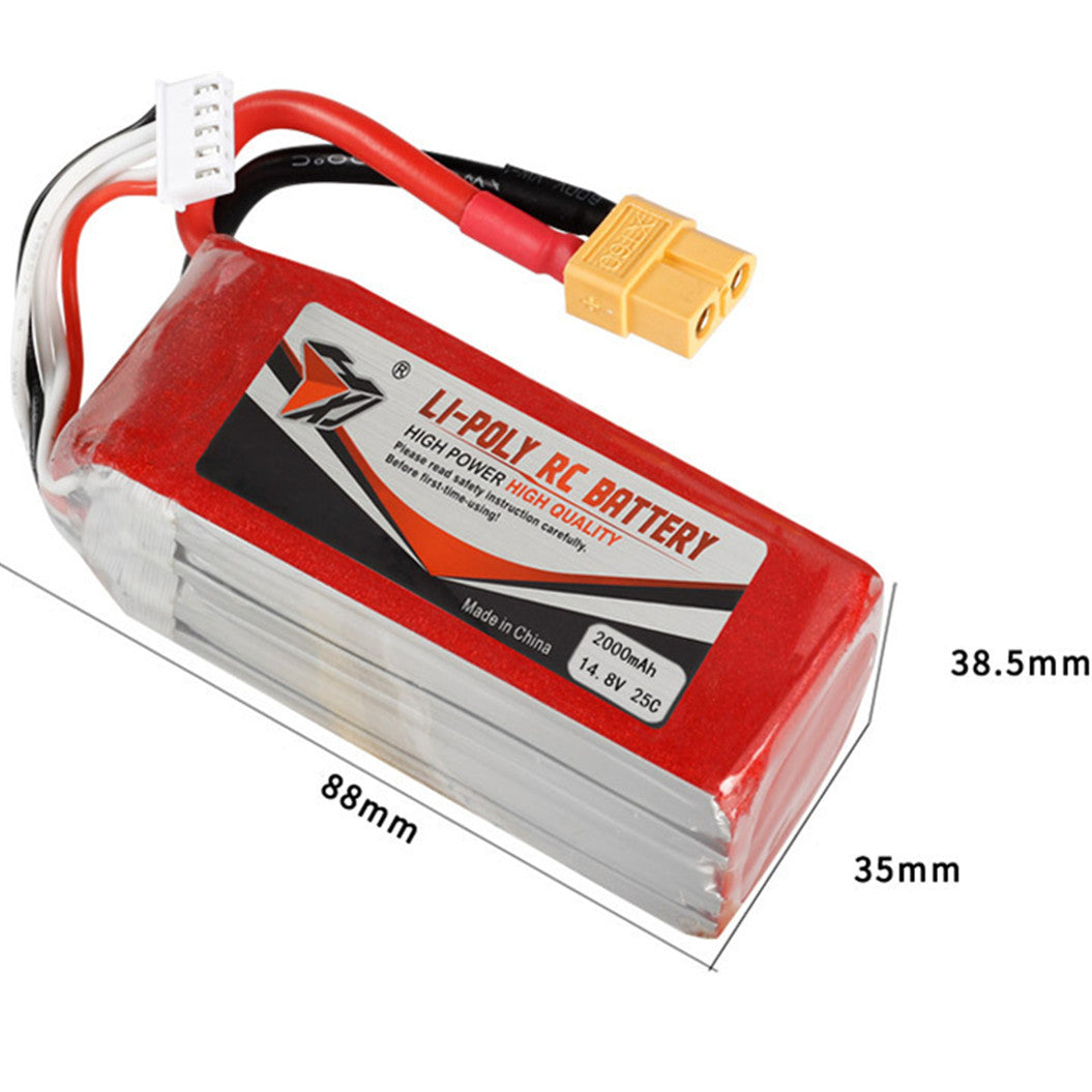 14.8V 2000mAh 903475 리튬 폴리머 배터리 for 쿼드콥터 액세서리 모델 비행기