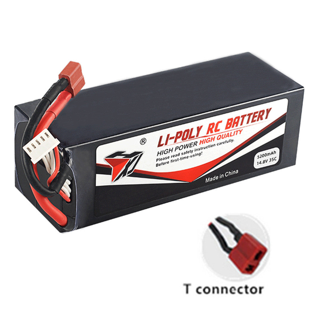 Batería de polímero de litio 9050125 de 14,8 V y 5200 mAh para avión, barco, coche, cuadricóptero, helicóptero RC