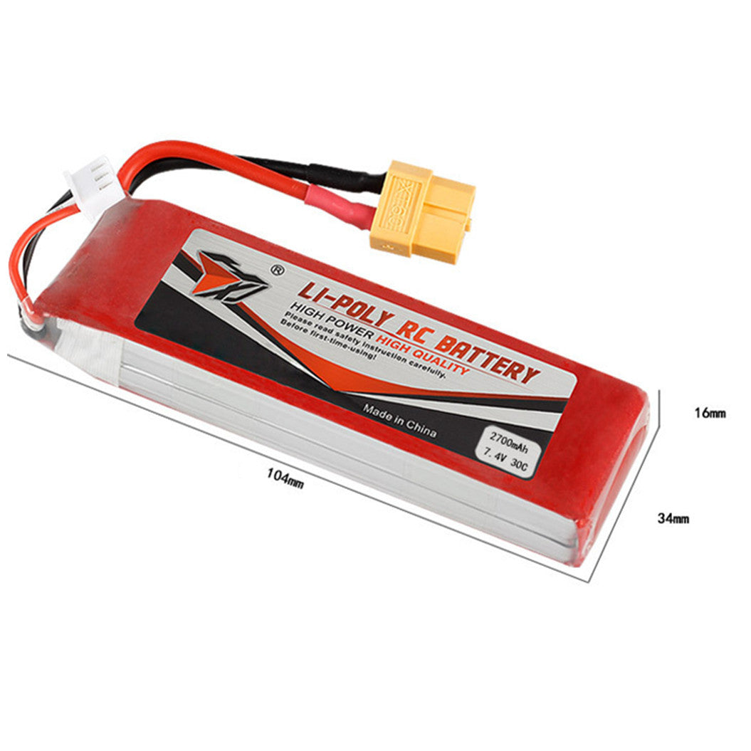 Bateria Li-Polymer 7.4V 5200mAh 803496 para FEIYUE FY-03 e Wltoys 12428