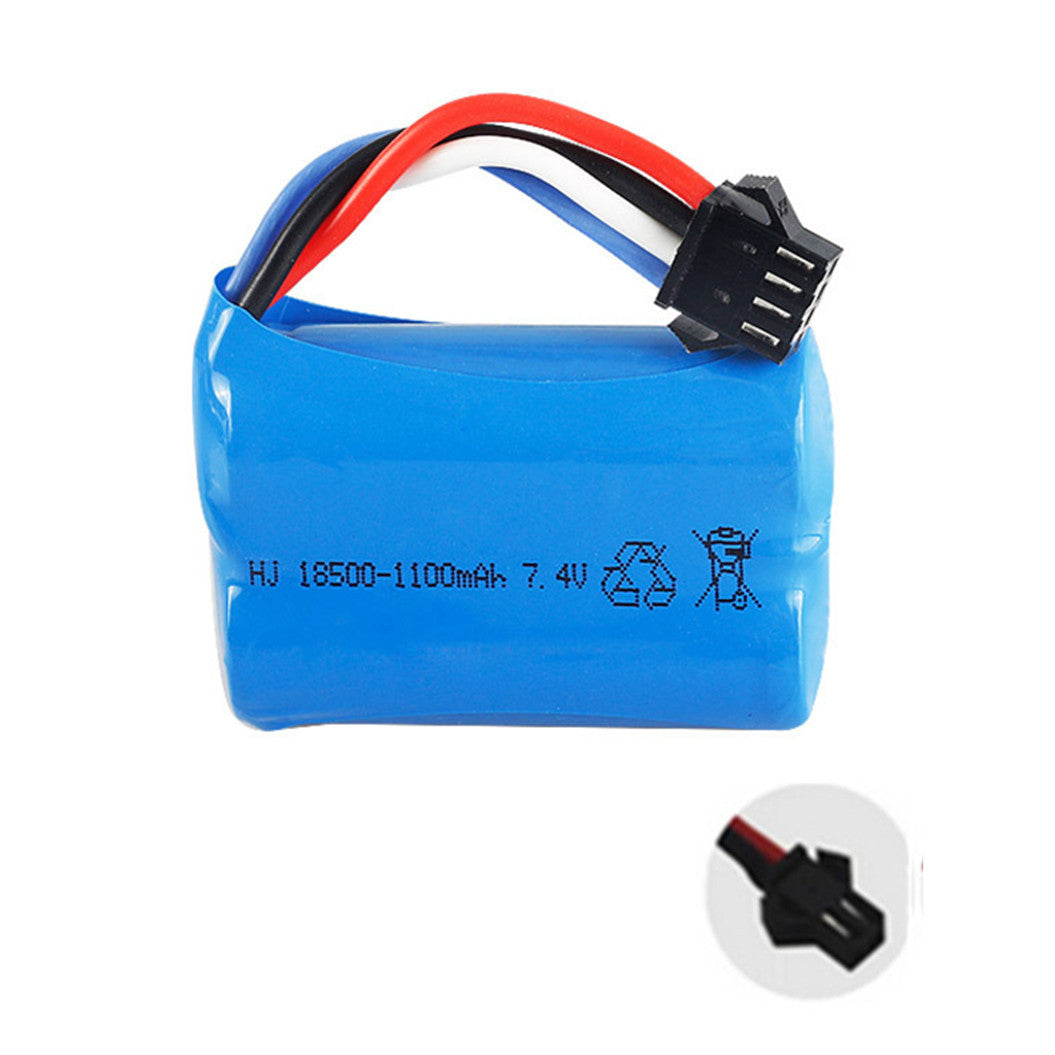 7.4V 1100mAh 18500 Li-Polymeer Batterij voor UDI 001 UDI001 HQ HuanQi 960 RC Speedboot