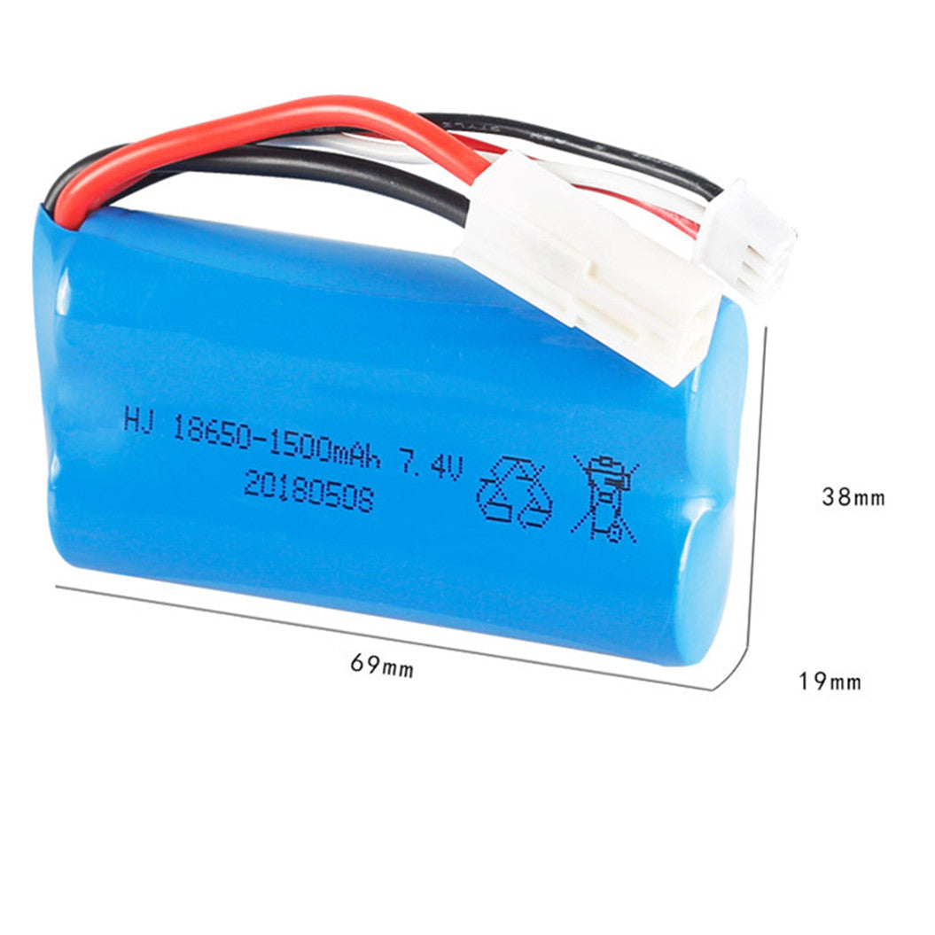 7.4V 1500mAh 18650 li-polymer battery for FT009 rc boats model