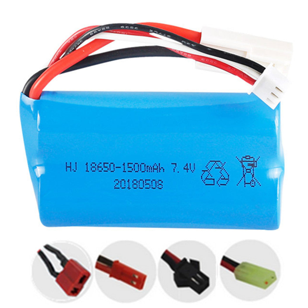 7.4V 1500mAh 18650 li-polymer battery for FT009 rc boats model
