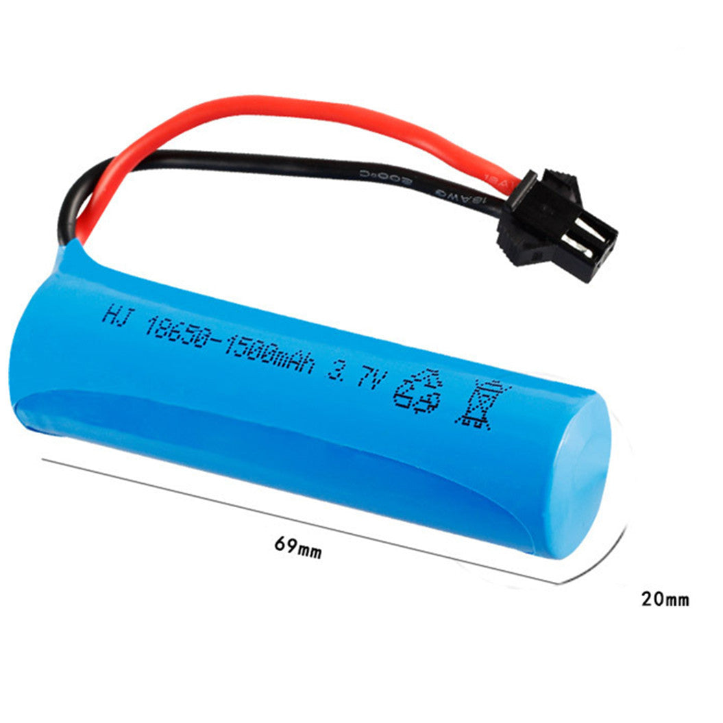 2 stuks 3,7V 1500mAh 18650 Li-polymeer batterij voor RC Vliegtuigen