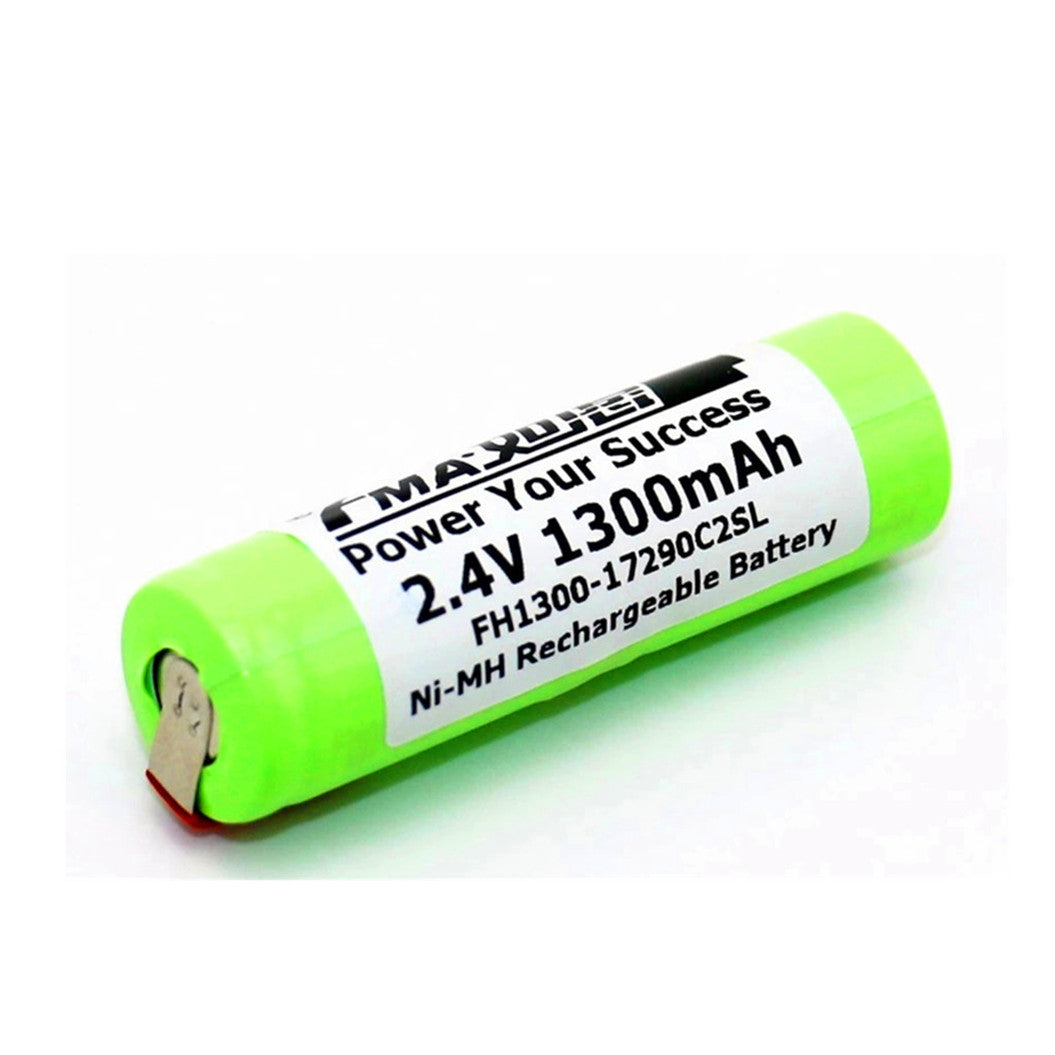 Ni-MH 2.4V 1300mAh 배터리 w / 탭 - Braun OralB 전동칫솔 및 면도기용 (17290C2SL)