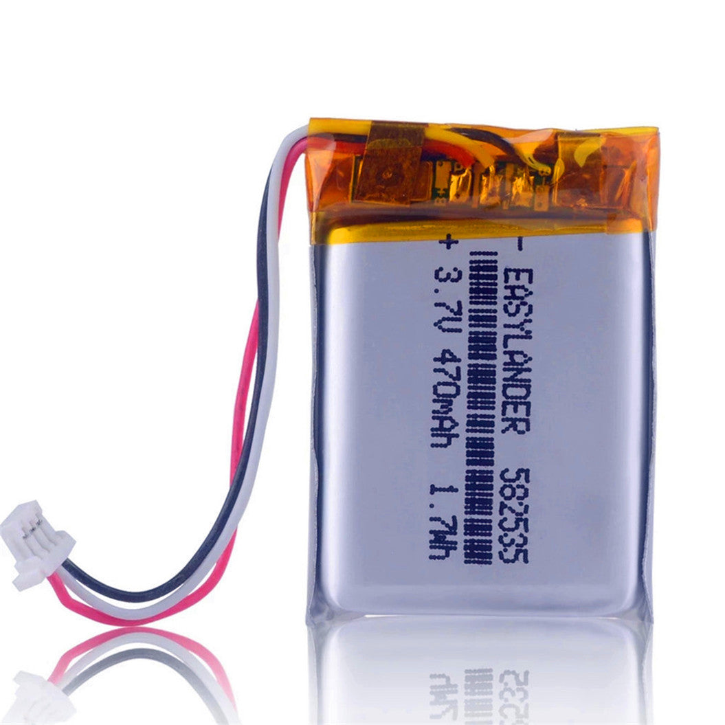 2 stuks 582535 602535 3,7V 470mAh lithium-polymeerbatterij voor SP5 Papago DVR MiVue 366 368 358 358P 658P HP F210 HP F310