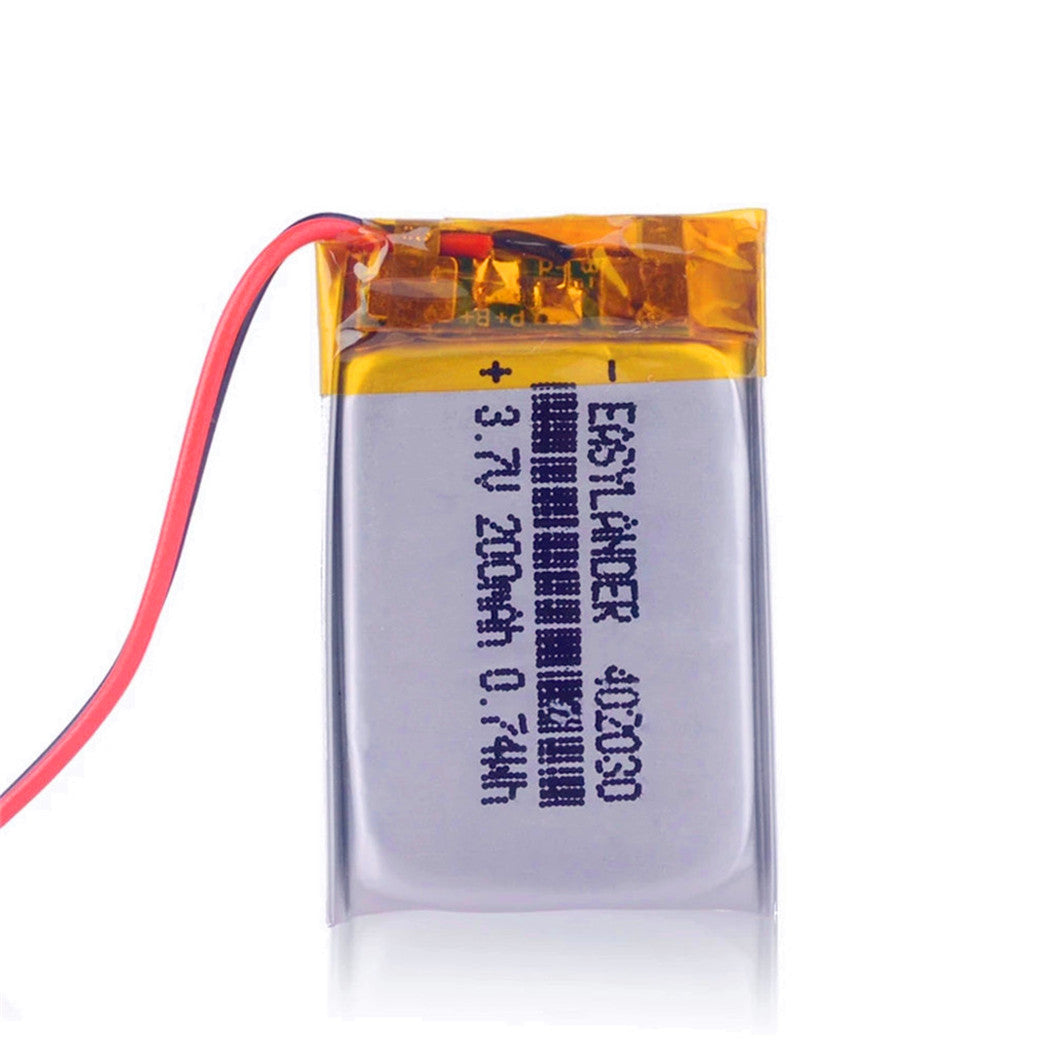 5PCS Bateria 402030 3.7V 200mAh para MP3 MP4 MP5 Relógio DVR GPS PDA BH-214 BH-111