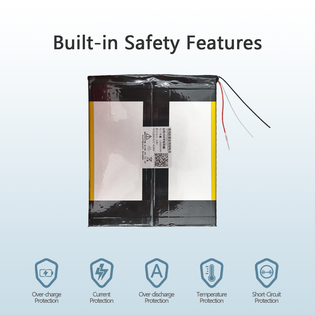 3.8V 8000mAh ノートパソコンバッテリー Teclast X98 Plus II ID: C2D6 デュアルシステム タブレット PC 用 Li-ポリマー 3ワイヤー