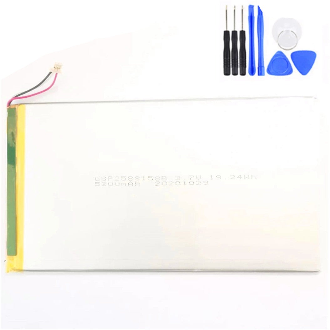 Batería de repuesto 2588158 de 3,7 V y 5000 mAh para acumulador de libros electrónicos Onyx Boox MAX2/MAX 2, enchufe de 3 cables y herramientas