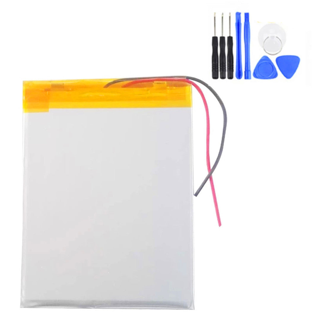 Batterie de remplacement 3,7 V 3500 mAh pour tablette 7" Oysters T72HMi 3G / T72HM 3G T72 HMI T72 HM 2 fils + outils